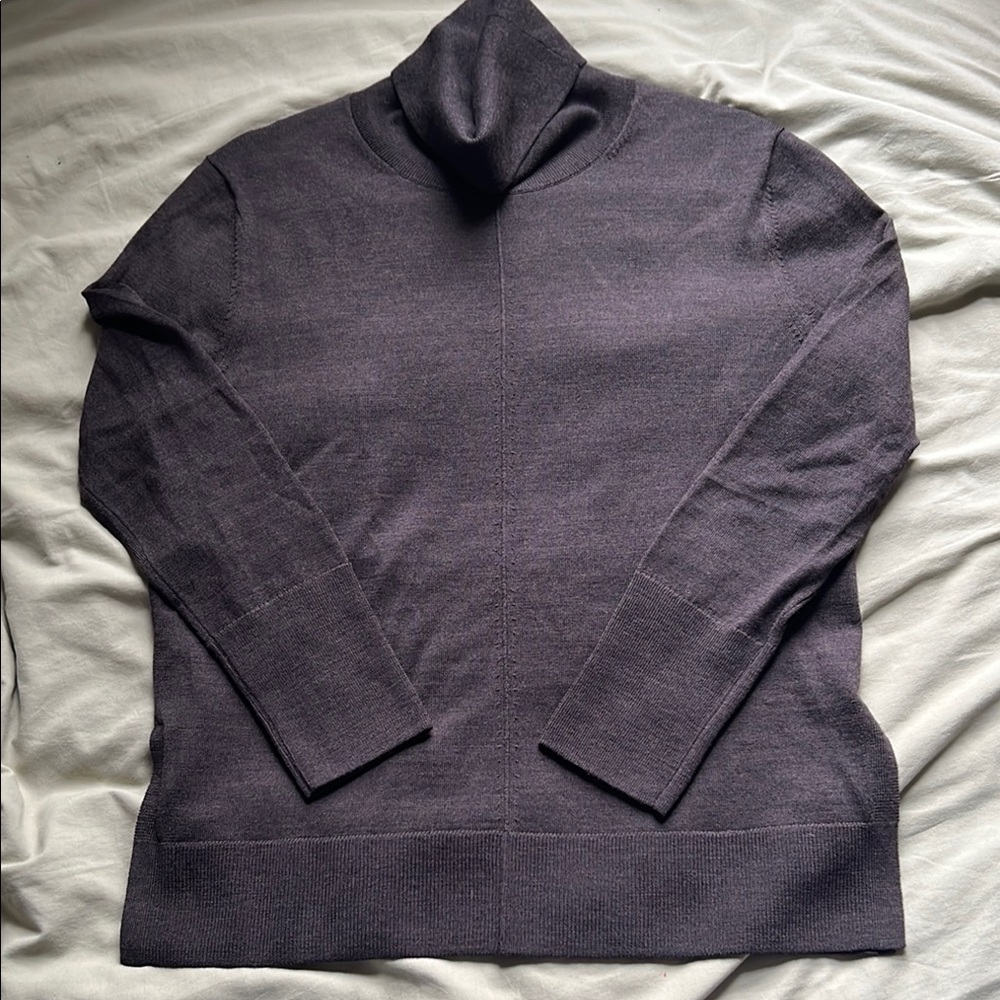 Women’s Banana Republic Factory brown 100% Merino wool turtleneck Sweater sz M.